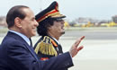 Gaddafi and Berlusconi
