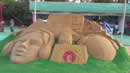 radio sand sculpture