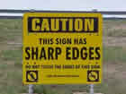 sharp edges